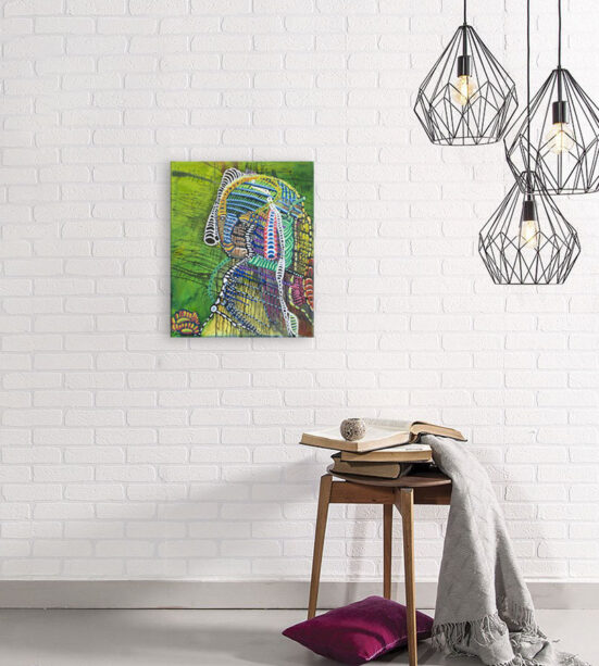 Eksotisk akrylmaleri